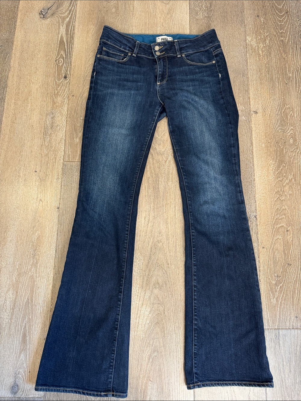PAIGE Hidden Hills Dark Blue Flare Jeans 0770